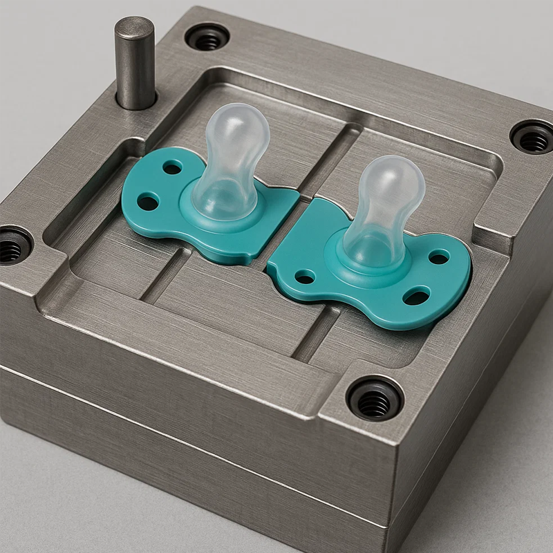 Custom Silicone Plastic Composite Mold Tooling for Baby Pacifiers Applications2
